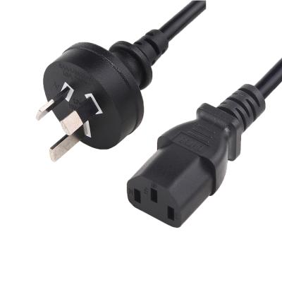 China Heng-well Australia 3 Pin Power Cord Electrical Plug 10A 250V Computer Mains Cords SAA Power Cord for sale