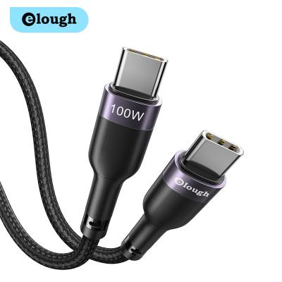 China MP3/MP4 Player Elough Braided Cable PD 20V 5A 100W Charging Type C Macbook To Type C Usb Cable Quick Charge 4.0 USB-c Kabel for sale