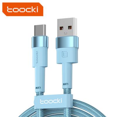 China Toocki 3A usb c cable fast charging factory in 3A usb current A to type to C mobile phone charger fast charging data cable for Samsung for sale