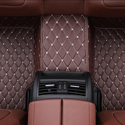 China Comforable Universal Size Car Flooring Pad Leather Car Mat For Right Hand Drive Vehicles for sale