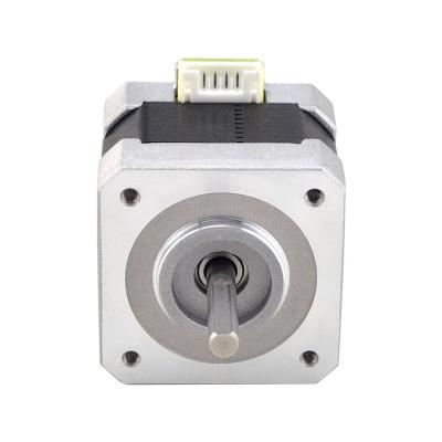 China Faradyi Double Shaft Worm Gear Stepper Motor With Auto-lock Double Shaft Stepper Worm Geared Motor Worm Metal Gearbox Reducer for sale