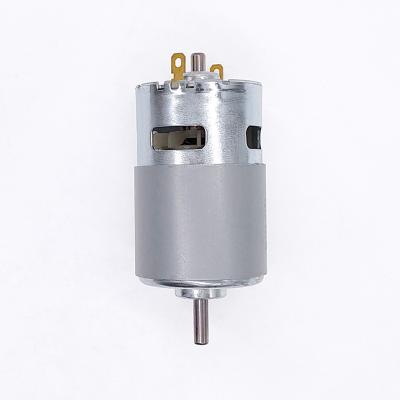 中国 High Quality 775 12v 24v 20000rpm DC Permanent Magnet Motor High Speed Double Ball Bearing Electric Brush Motor 販売のため