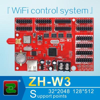 China Indoor Zhonghang WIFI And USB Communication Mobile Sign ZH-W3 LED Text Screen Mobile Order Card for sale