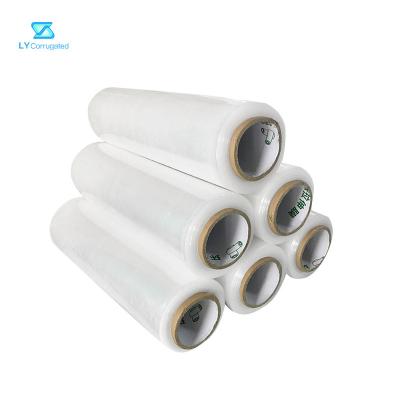 China Strong Extensibility 20um PE Plastic Stretch Wrap Film For Carton Packaging Pallet for sale