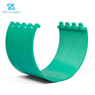 China 1370*250*10mm Horse Tooth Buckle Polyurethane Anvil Cover For Rotary Die Cutting Machine for sale