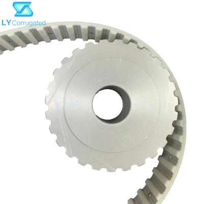 China Cast Iron Carton Machine Spare Parts 5m 8m Conveyor Roller Timing Belt Pulley for sale