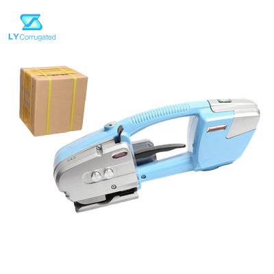 China 13mm electric baler PP PET Packing Belt Battery Manual Box Strapping Machine for sale