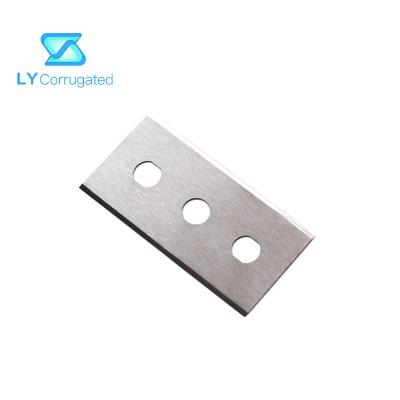 Китай Industrial Tungsten Carbide Razor Blades Three Holes Knives Aluminum Foil Film Cutting Machine Blades продается