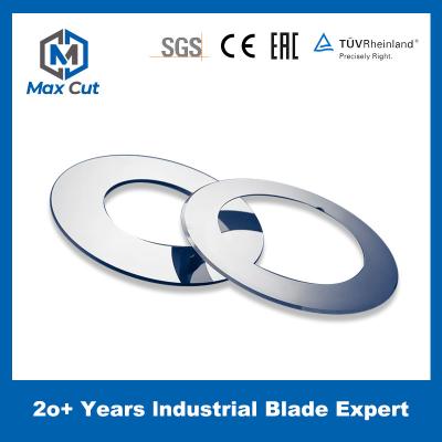 Cina Machine Cutting Blade For New energy industry Upper Lower Tungsten Round Blade For Lithium Battery Slitting in vendita