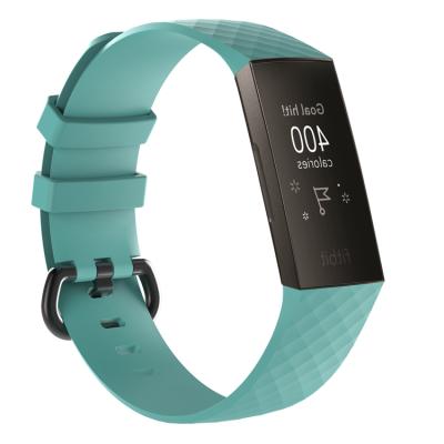 China Sport Watch Strap New Product Soft Silicone Replacement Watchband For Fitbit Charge 3 Watch Band for sale