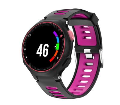 China Replaceable Wrist Silicone Strap Watch Water Resistant Bands/Various Color Anti-dirty/Sweatproof For Garmin Forerunner 235 for sale