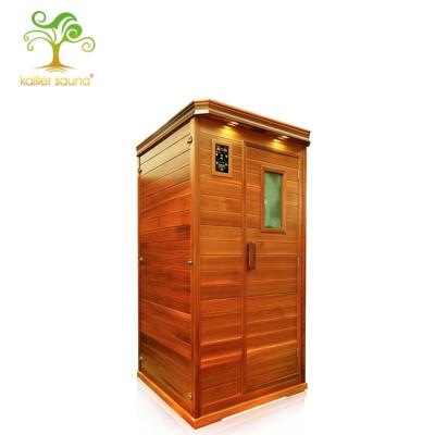 China With Wooden Transom Windows High Security Wholesale Price Heat Infrared Sauna Box for sale