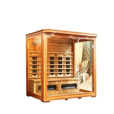 China Computer control panel SA-401 4 person infrared sauna room combination install dry sauna sauna room 2016 for sale