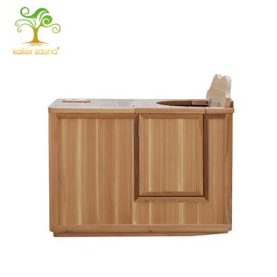 China Computer Control Panel One Person Wooden Portable Far Infrared Sauna Bath Dome for sale