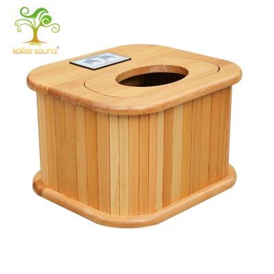 China Wooden Computer Control Panel Foot Physiotherapy Steam Sauna Cabin for sale