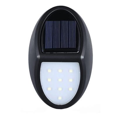 China Outdoor Garden 10LED Garden Light Barrier Lamp Corridor Wall Lamp Induction Lamp ABS Home Decoration Light Outdoor Solar Powered Black Black for sale