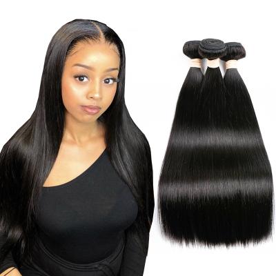 China Original Pure Natural Hair Bone Straight Hair Bundles Weave Silky Hair Extension 30 Inch Hair Bundles for sale