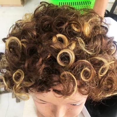 China Kinky Curl Pixie Cut Curly Human Wig, Short Pixie Cut Curly Wig, Machine Made Pixie Wig for sale