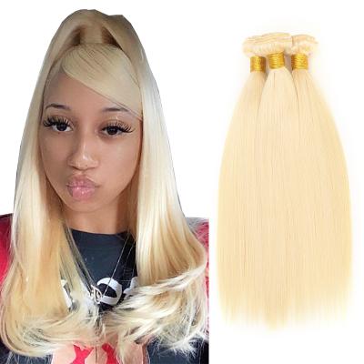 China Wholesale Good Quality Straight /body/deep/loose/kc/fumi/jc 613 Blonde Hair Bundles Double Cuticle Aligned Straight Hair 100% Human Hair Extensions for sale