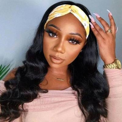 China Body Wave Wig Glueless Remy Hair Wigs 180% Density Body Wave Headband Hair Scarf Remy Hair Wigs for sale