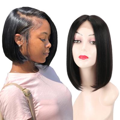 China 100%virgin hair 100%virgin hair Short Bob Wigs Good Quality 13x4 Lace Front Short Bob Wigs For Women Red Remy Brazilian Straight Human Hair Wigs for sale