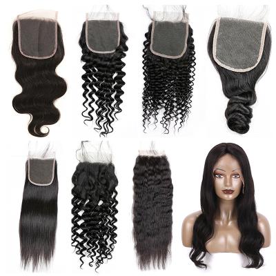 China Body Wave Promotion 4*4 Lace Closure, Good Quality Hd Closure, Closures And Headbands For Black Women for sale