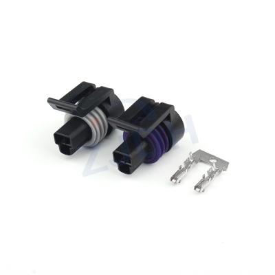 China Pa66 Manufacturers Selling ZJDH 3 Pin Delphi Black Sealed Wire Auto Waterproof Female Connector 12065287 for sale