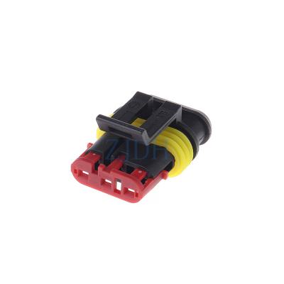 China Pa66 Manufacturers Selling ZJDH 1.5 Waterproof 3 Pin Wire Connector Automobile Wire Harness 282108-1 282090-1 for sale