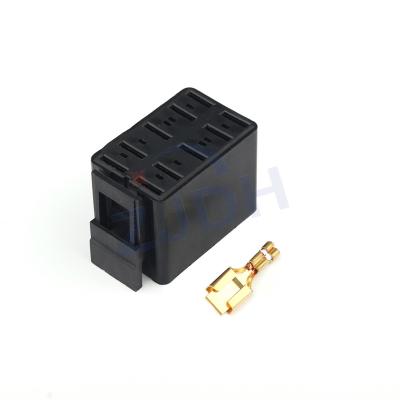 China Car Connector Manufacturers Selling ZJDH 10 Pin Black Connector Housing Fits Carling VC2-01 Car ISO Audio Connector for sale