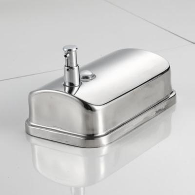 China Modern Wall Mounted Hotel Bathroom Factory Outlet Hand 1000ML Stainless Steel Liquid Soap Dispenser for sale