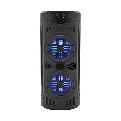 China 2021 new radio 4inch fm dual rgb radio portable light speaker with usb port for sale