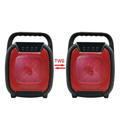 China Cheapest tws fm 5W wireless power audio mini speaker 4 inch speaker support microphone for sale