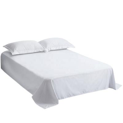 China Good Quality Factory Hotel Supplies Non Ball King Queen White Sheets Bedspread Custom % Cotton Bedding for sale