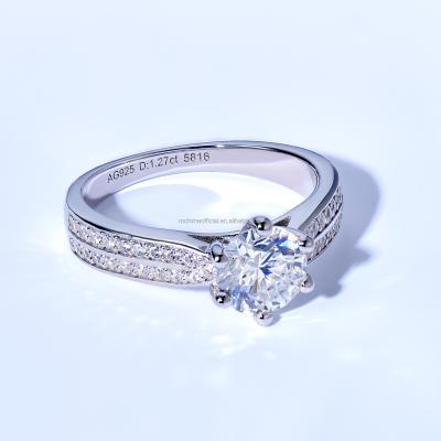 China Good Vintage Wholesale Price Customized Platinum 925 Sterling Silver Ladies Ring Fashion Diamond Ring for sale