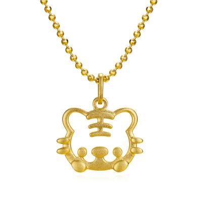 China 2022 Vintage Rochime Fashion Zodiac Tiger 18k Gold Plated Silver Gold Plated Girls Necklaces 925 Wholesale Necklace for sale