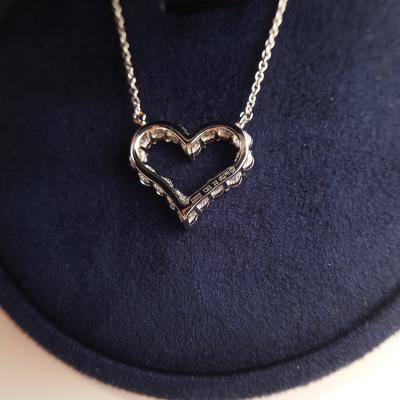 China Simple Cut Brilliant 16 Series Heart Diamond Chocker Necklace Women Women Gold Plated Cubic Zirconia Necklaces Wedding Fine Jewelry for sale