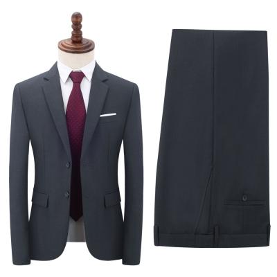 China Custom Men's Clothing Anti-wrinkle Three Piece Wedding Gentleman Mens Suit for sale