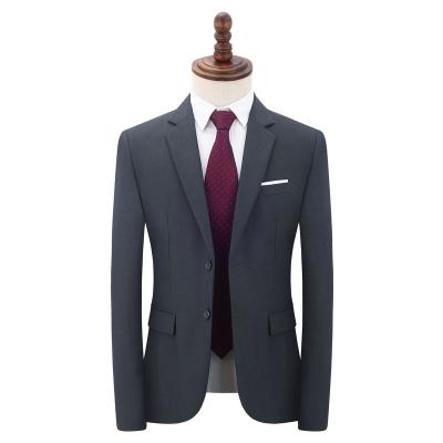 China wholesale Anti-wrinkle suits office business formal men's gray gentleman suits for sale