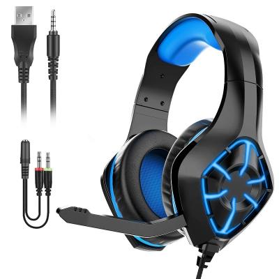 China Headband Amazon Hit Headphones Wired Stylish Noise Canceling Headphone Gaming Headset For xbox for sale