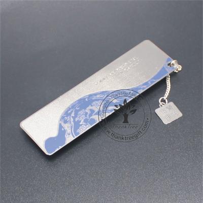 China Luxury Silver Plated Europe Style Blue And White Porcelain Metal Landmark Souvenir Gifts for sale