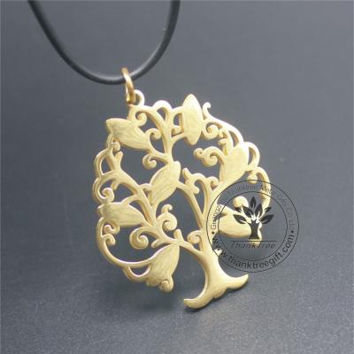 China Metal Charm Tree Of Life Pendant Cut Metal Gold Plated Pendant Charm for sale