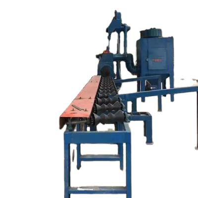 China Special increase steel pipe Hqgw series steel pipe outer wall shot blasting machine rust remove sand blasting device for LPG cylinder for sale