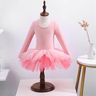 China New Arrival Breathable Chic and Stylish for 6-12 Year Old Kids for Girls Pink Ballroom Ballet Dance Sheaths Long Tutu Dresses for sale