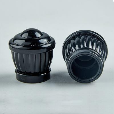 China Factory wholesale Matte Black Incense Water Bottle Cap Cap Toner Cap Acrylic Bottle and Lotion Set Spray Glass for sale