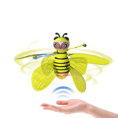 China New NA Flying Bee RC Flying Build-in LED Ball Lights Infrared Inductive Colored Bee Hand Flying Toys; Mini flying bumblebee for sale