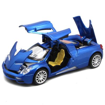 China As Boys /Kids Scale Model Toy Diecast Collection Pagani Huayra Diecast Metal Vehicle Toys Gift With Openable Doors And Pull Back Function for sale