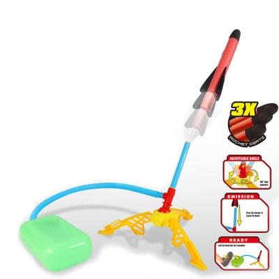 China Hot Sale New Funny Outdoor Kids Sports 3 Hole Playing Ball Rush Launch Air Flight Rocket Toy For Kid Other Toys 32*32*34cm for sale