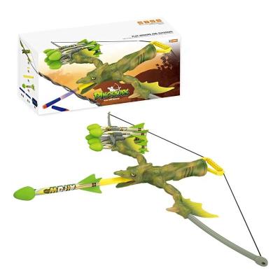 China Dinosaur Archery Shooting Toy Archery Set Kids Sports Toy Dinosaur Bow Set 45*78cm for sale