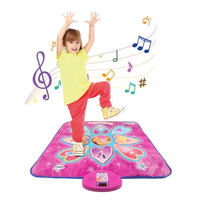 China 7 Princess Dancing Game Mat With LED Lights Dance Music Play Mat Toys Children Electronic Rhythm Stage Mixer Modes Toy Hot Baby Educational for sale