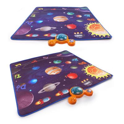 China BS 90CM Educational Toy Dance Pad Electronic Music Mat With 3*AA Foldable Educational Space Cover Educational Interactive Planet for sale